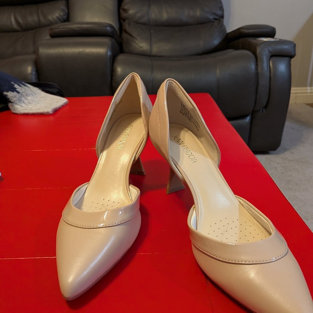 JENN ARDOR Classic Nude Stiletto Heels - Size 7.5